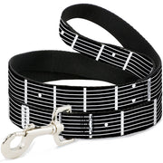 Dog Leash - Guitar Neck Black/White