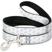Dog Leash - Golf Ball Dimples Whites