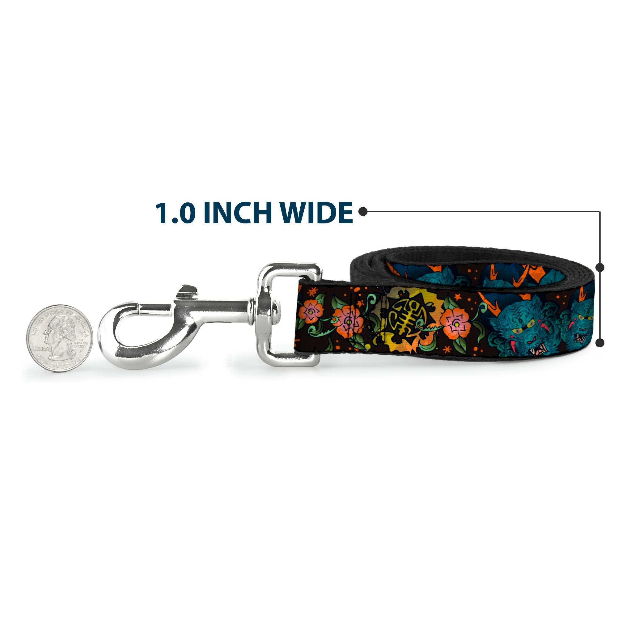 Dog Leash - Honor CLOSE-UP Black