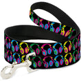 Load image into Gallery viewer, Dog Leash - Headphones Black/Neon
