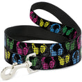 Load image into Gallery viewer, Dog Leash - Headphones Buffalo Plaid Black/Neon
