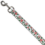 Dog Leash - Holly & Mistletoe