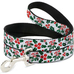 Dog Leash - Holly & Mistletoe