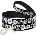 Load image into Gallery viewer, Dog Leash - Hibiscus Black/White
