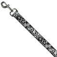 Load image into Gallery viewer, Dog Leash - Hibiscus Outline Black/White
