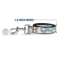 Load image into Gallery viewer, Dog Leash - Happy/Sad Bunnies & Stars White/Pastel
