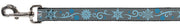 Dog Leash - Holiday Snowflakes Gray/Blue