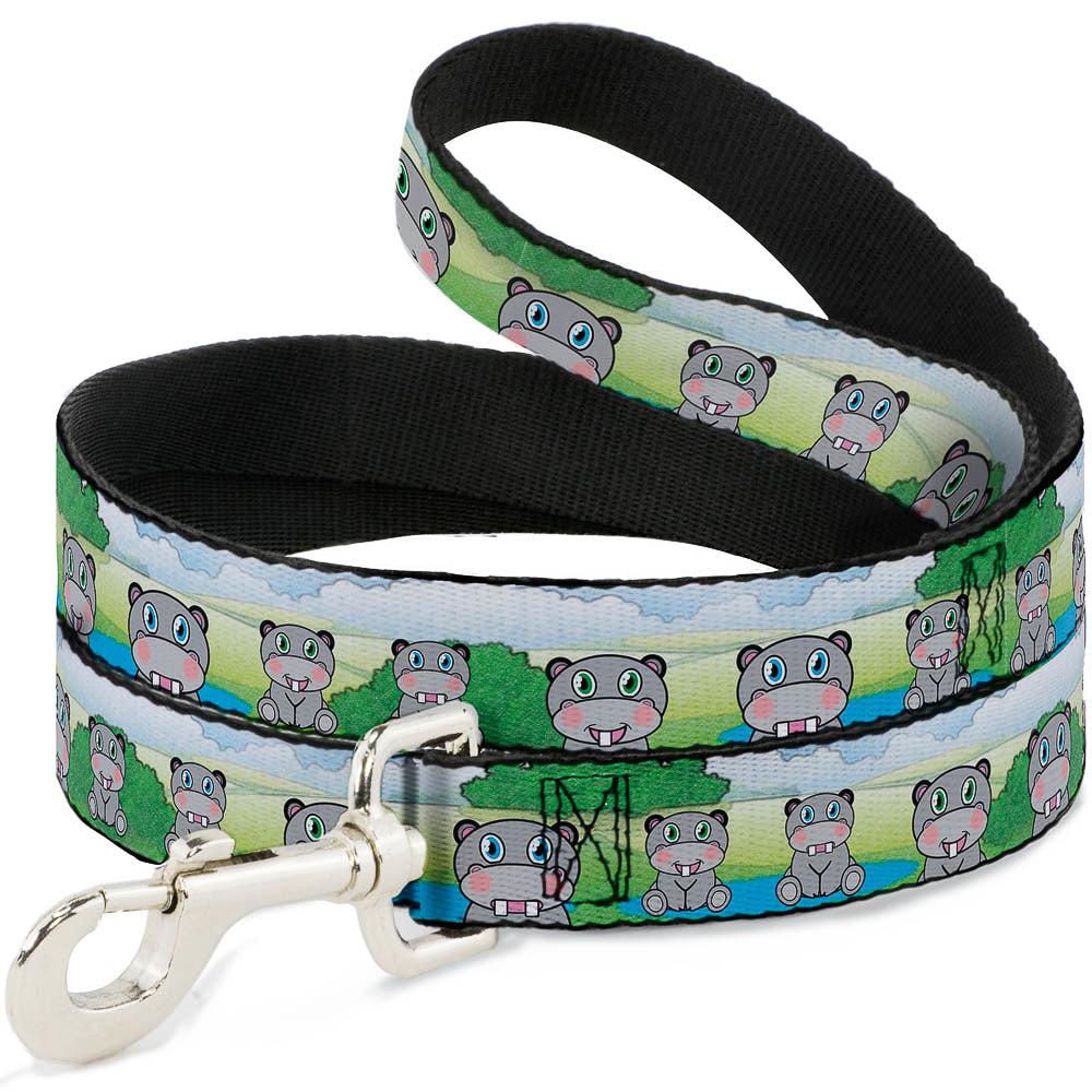 Dog Leash - Hippo Cartoon