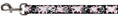 Load image into Gallery viewer, Dog Leash - Heart & Cross Bones w/Skulls & Splatter Black/White
