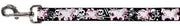 Dog Leash - Heart & Cross Bones w/Skulls & Splatter Black/White