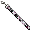 Load image into Gallery viewer, Dog Leash - Heart & Cross Bones w/Splatter Black/White
