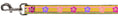 Load image into Gallery viewer, Dog Leash - Hibiscus w/Stripes Gold/Multi Pastel
