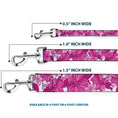 Load image into Gallery viewer, Dog Leash - Hibiscus Collage White/Pinks
