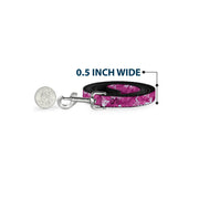 Dog Leash - Hibiscus Collage White/Pinks