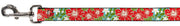 Dog Leash - Hibiscus & Plumerias Turquoise/Green/Red/White