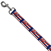 Dog Leash - Hawaii Flags Weathered Blue/Red/White