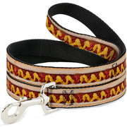 Dog Leash - Hot Dog w/Mustard & Ketchup Vivid