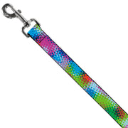 Dog Leash - Halftone Dots Light Blue/Blues/Greens/Pinks