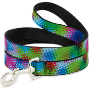 Dog Leash - Halftone Dots Light Blue/Blues/Greens/Pinks
