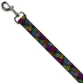 Load image into Gallery viewer, Dog Leash - Halftone Blocks Charcoal/Pinks/Greens/Orange/Yellow

