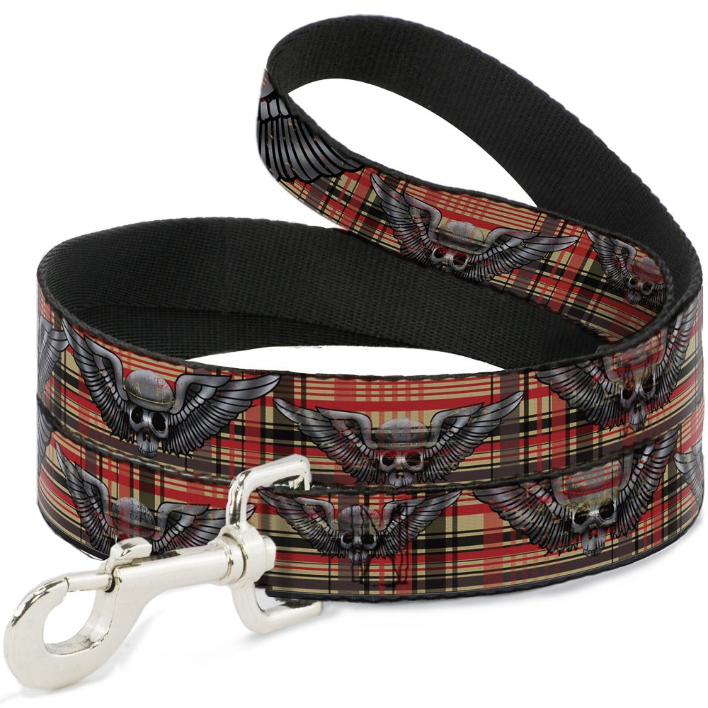 Dog Leash - Irish Skulls/Plaid