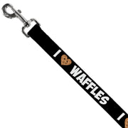 Dog Leash - I Heart Waffles Text