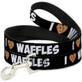 Load image into Gallery viewer, Dog Leash - I Heart Waffles Text
