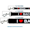 Load image into Gallery viewer, Dog Leash - I HEART BACON Text
