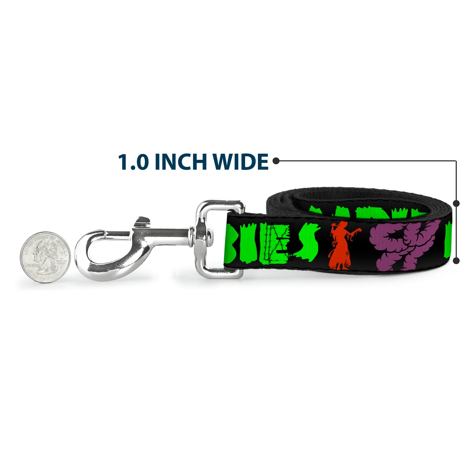 Dog Leash - I Heart Zombies