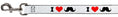 Load image into Gallery viewer, Dog Leash - I "Heart Mustache" White/Black/Red

