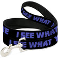 Load image into Gallery viewer, Dog Leash - I SEE WHAT YOU DID THERE Weathered Black/Purple
