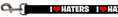 Load image into Gallery viewer, Dog Leash - I "Heart" HATERS Black/White/Red
