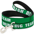 Load image into Gallery viewer, Buckle-Down Dog Leash - IRISH DRINKING TEAM Green/White
