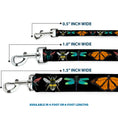 Load image into Gallery viewer, Dog Leash - Insects CLOSE-UP Black
