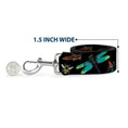Load image into Gallery viewer, Dog Leash - Insects Scattered CLOSE-UP Black
