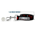 Load image into Gallery viewer, Dog Leash - I "Heart" ZOMBIES Bold Splatter Black/White/Red
