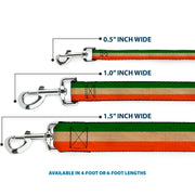 Dog Leash - Ireland Flag Stripes Distressed