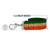 Dog Leash - Ireland Flag Stripes Distressed