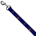 Load image into Gallery viewer, Dog Leash - Indiana Flag/Torch CLOSE-UP Navy Blue/Gold
