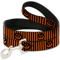 Load image into Gallery viewer, Dog Leash - Jack-o'-Lantern Pumpkin Stripe Orange/Black

