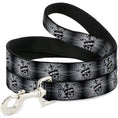Load image into Gallery viewer, Dog Leash - King Skull Blocks/Rays Grays
