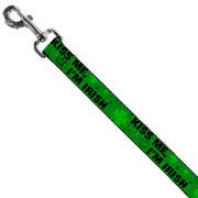 Dog Leash - KISS ME, I'M IRISH! Clovers/Kisses Greens/Black
