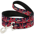 Load image into Gallery viewer, Dog Leash - Kaleidoscope Balls White/Black
