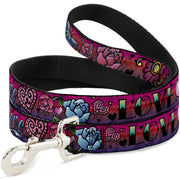 Dog Leash - Love Love Pink