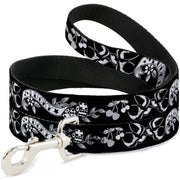 Dog Leash - Lucky Black/White