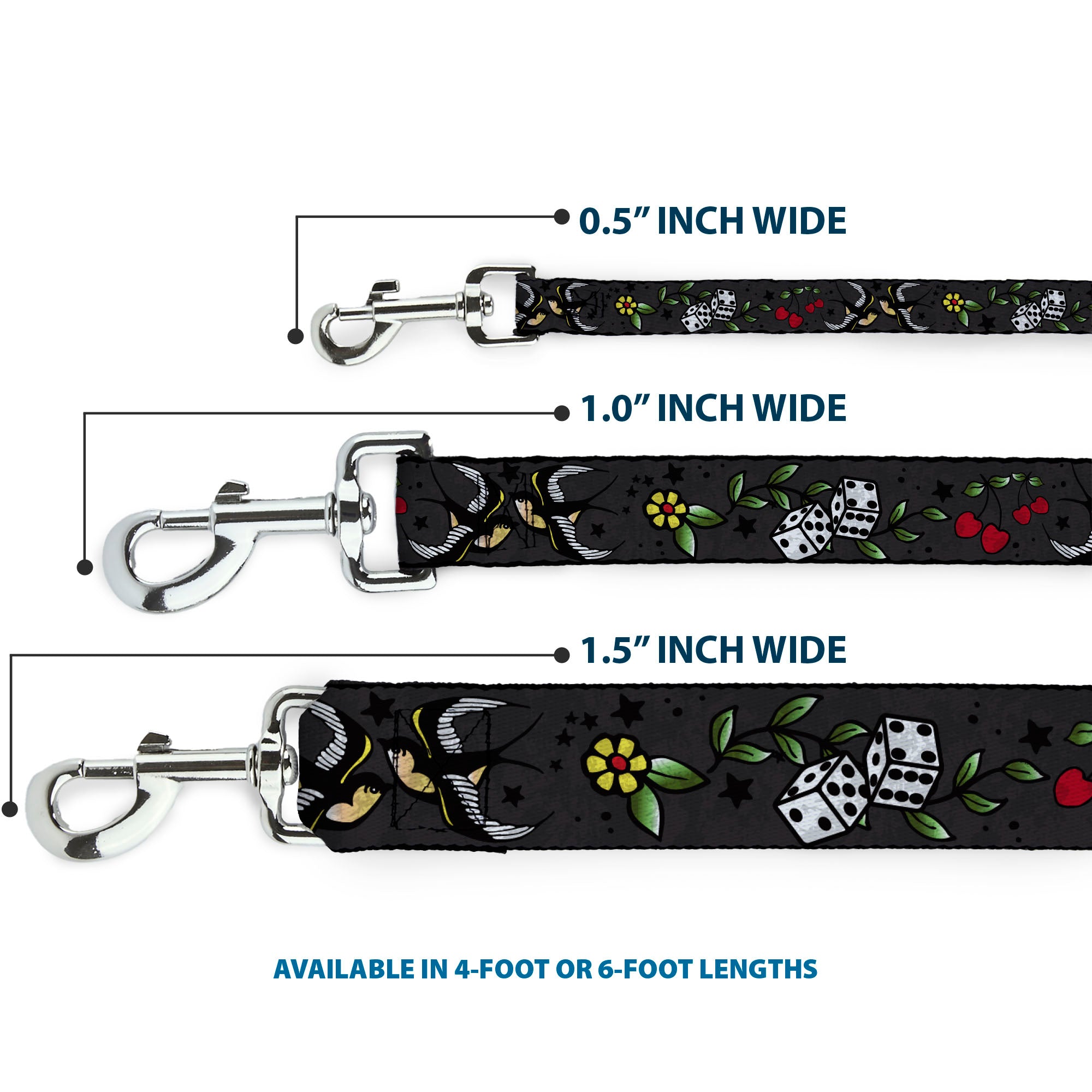 Dog Leash - Lucky CLOSE-UP Gray