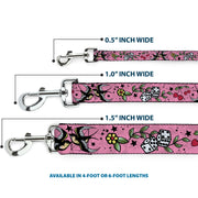 Dog Leash - Lucky CLOSE-UP Pink