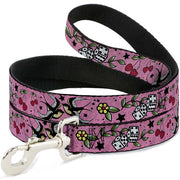 Dog Leash - Lucky CLOSE-UP Pink