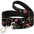 Load image into Gallery viewer, Dog Leash - Live Hard Die Young CLOSE-UP Black
