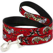 Dog Leash - Lucky Red